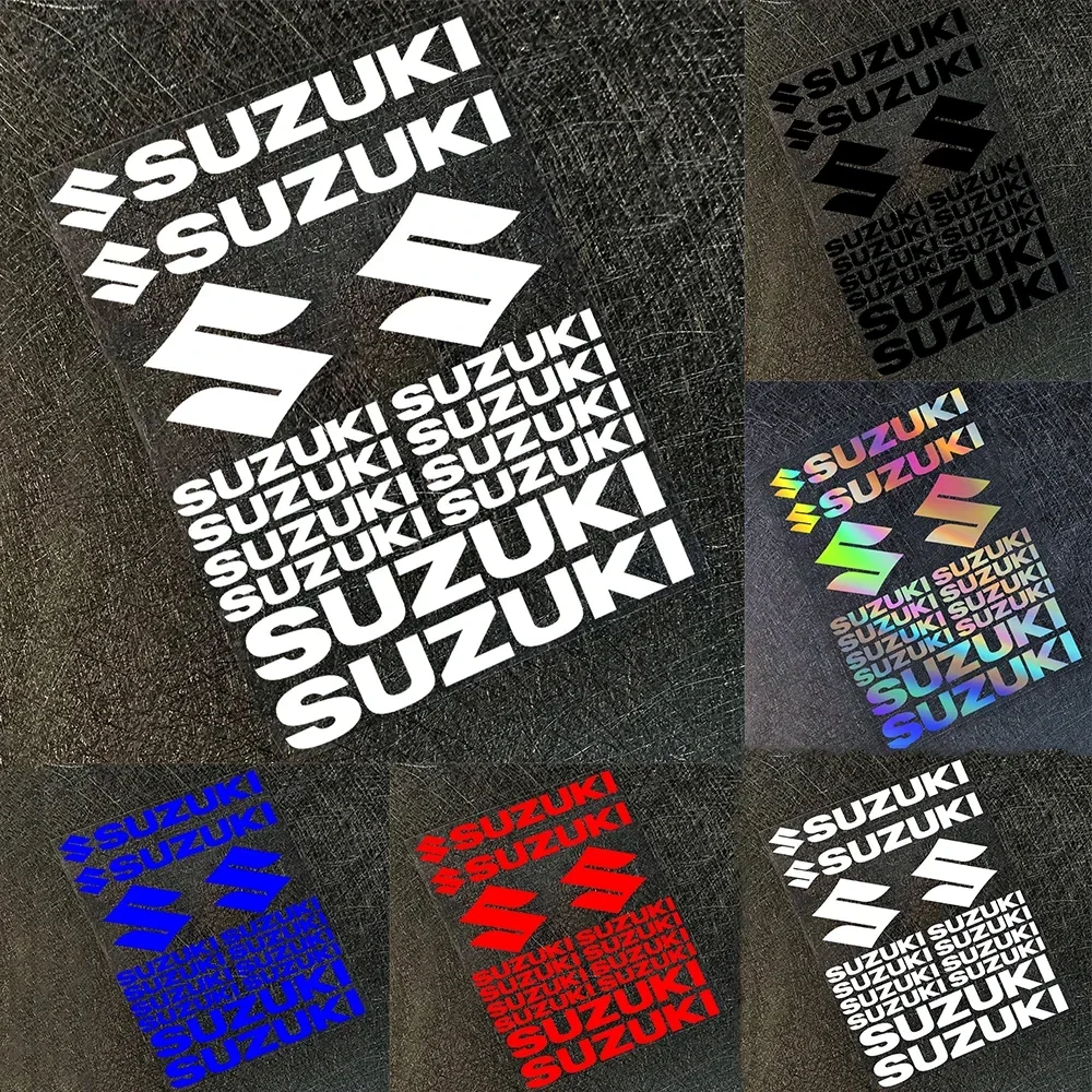 For Suzuki Motorcycle Body Decal Sticker Set Waterproof Reflective Helmet Badge Logo Decoration for Motorbike
