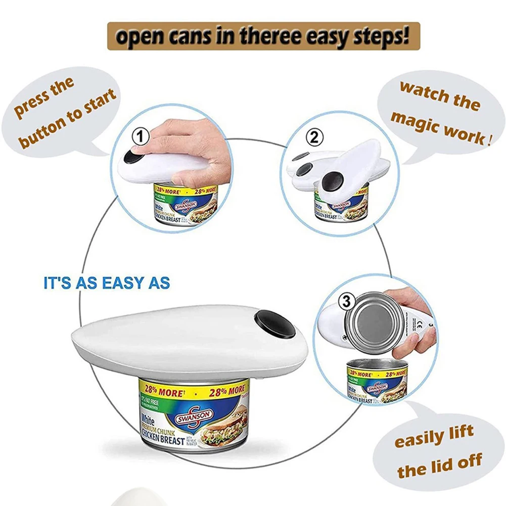 Automatic Electric Can Opener for Kitchen Use