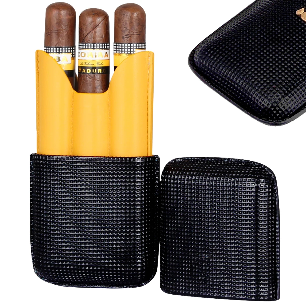 Travel Cigar Case Leather 5 Tube Cigar Holder Multifunctional Cigars  Storage Bag Portable Smoking Cigar Accessories - AliExpress