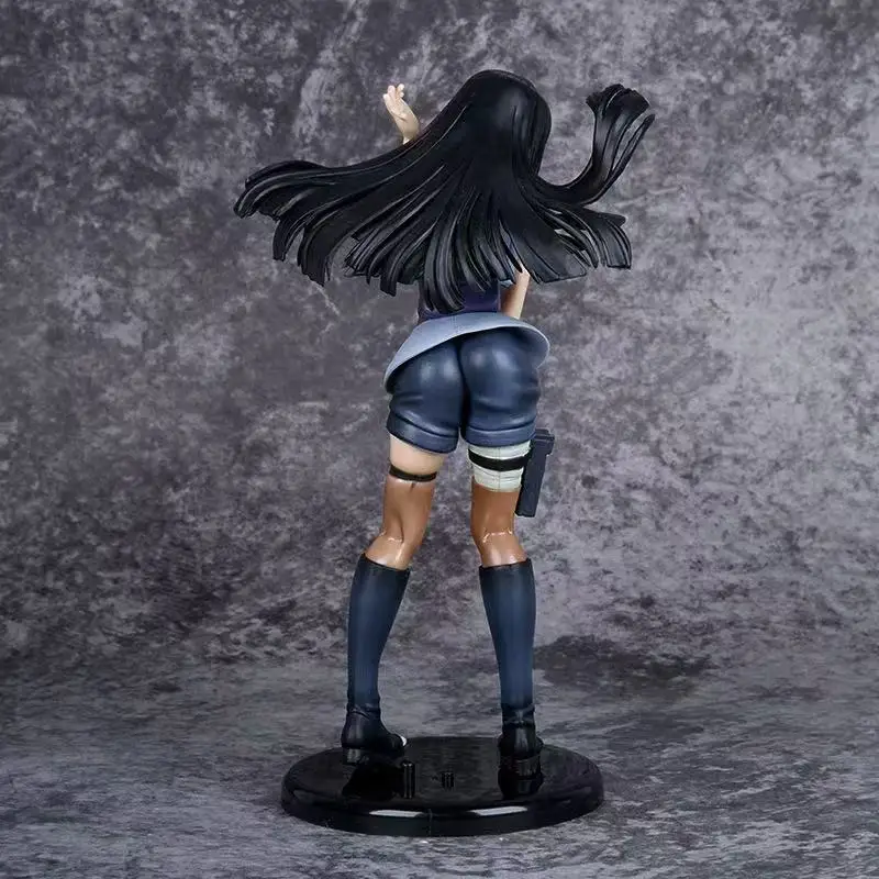 20cm Anime Naruto Long-Haired Hinata Hyuga Action Figure Car Decoration Doll