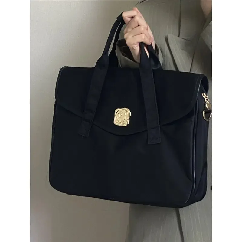 Handbags Large Capacity New Crossbody Notebook Bag Simple Casual Casual Business for Women Preppy Style Office Personality Bag