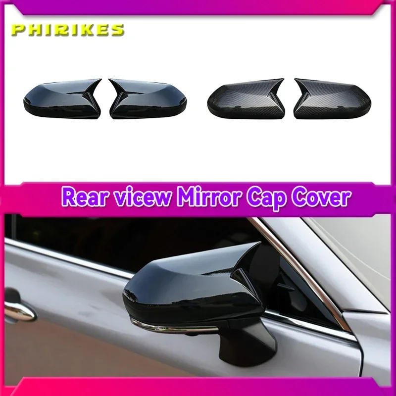 

2pcs Car Rearview Mirror Cover Chrome Trim Sticker Frame Exterior Decoration for Toyota Avalon XX50 2019 2020