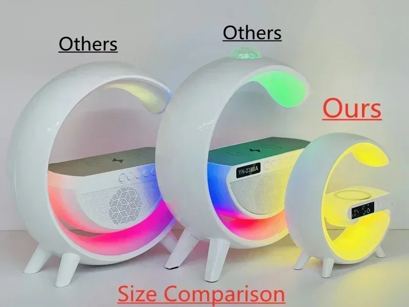 Wireless Charger Pad Stand Speaker TF RGB Night Light Wireless Charger Pad Stand Speaker TF RGB Night Light