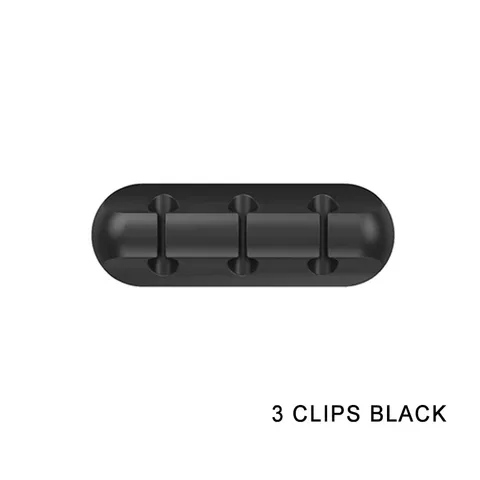 USB 케이블 와인더 실리콘 케이블 정리함, 데스크탑 깔끔한 관리 클립 케이블 거치대, 마우스 헤드폰 와이어 정리함