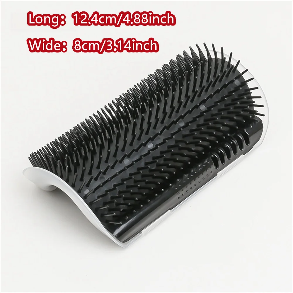 1PC Cat Self Groomer With Catnip Cats Wall Corner Massage Comb Brush Rubs The Face With A Tickling Soft Comb Pet Grooming Supply 2