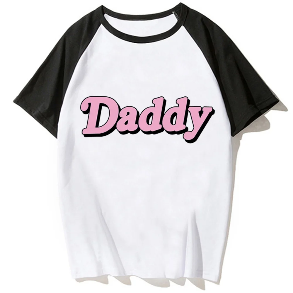 Daddy Pap T-Shirt Donna Y2K Designer Manga Top Girl Designer Funny Harajuku Clothes
