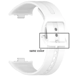 Silicone Watchband with Matching Buckle - High-Quality Durable and Soft Wristband for Redmi Watch 5 (B13 white)