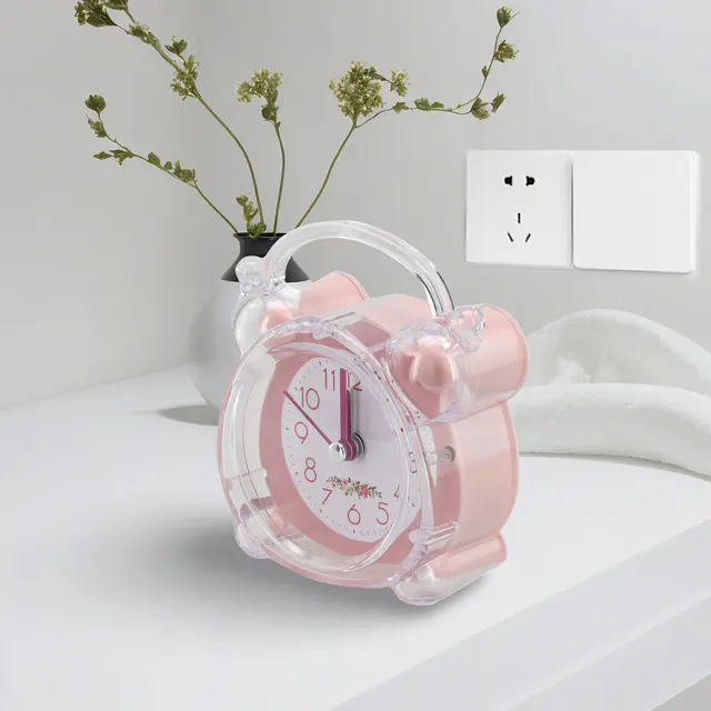 Sveglia Unicorno Rosa Senza Ticchettio - Con Retroilluminazione, Batteria AA - Foto 5