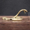 1pc Copper Brass Mini Snake Antique Bronze Decor Figurines For Interior Decoration Desktop Ornament Miniatures Statue 15