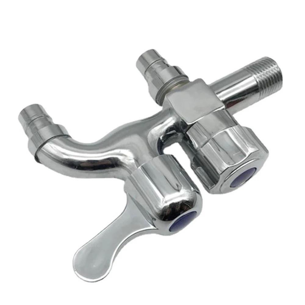 Washing Machine Faucet Double Water Outlet Brass Tap Outdoor Garden Faucet Mop Pool Double Head Bidet Faucets Bathroom