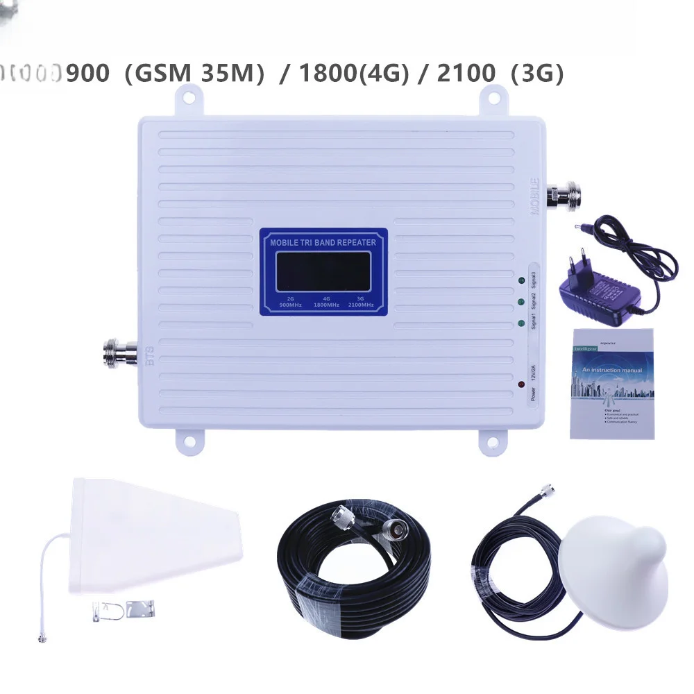 Mobile Phone Signal Amplifier, Three Networks, Signal Enhancement, Transmitter Package, 4G, 5G