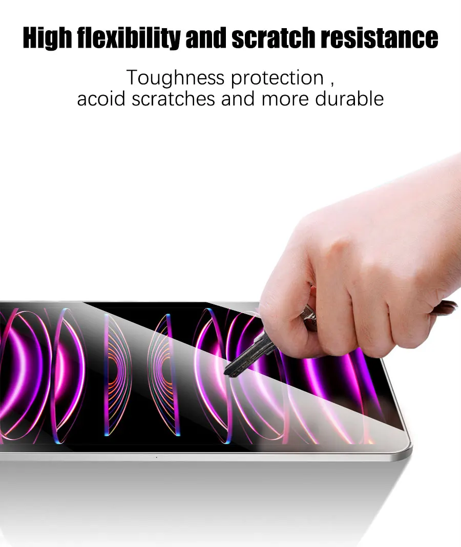 2PCS Screen Protector For iPad Pro 11 inch 2020 2nd Gen A2068 A2230 A2228 11'' Protective Film Anti Scratch Clear Tempered Glass 4