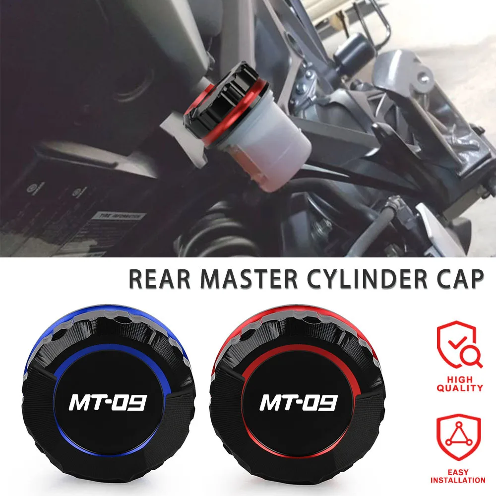 

MT-09 SP Motorcycle Accessory Rear Brake Fluid Reservoir Master Cylinder Cover CNC Oil Cap FOR YAMAHA MT09 SP MT 09 2021-2023