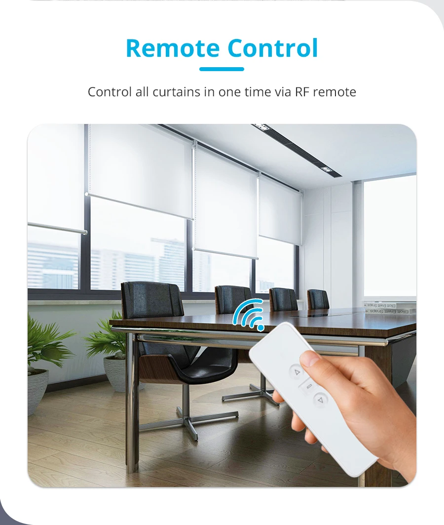 Zemismart-Tuya Roller Shade Blind Motor, elétrico motorizado,