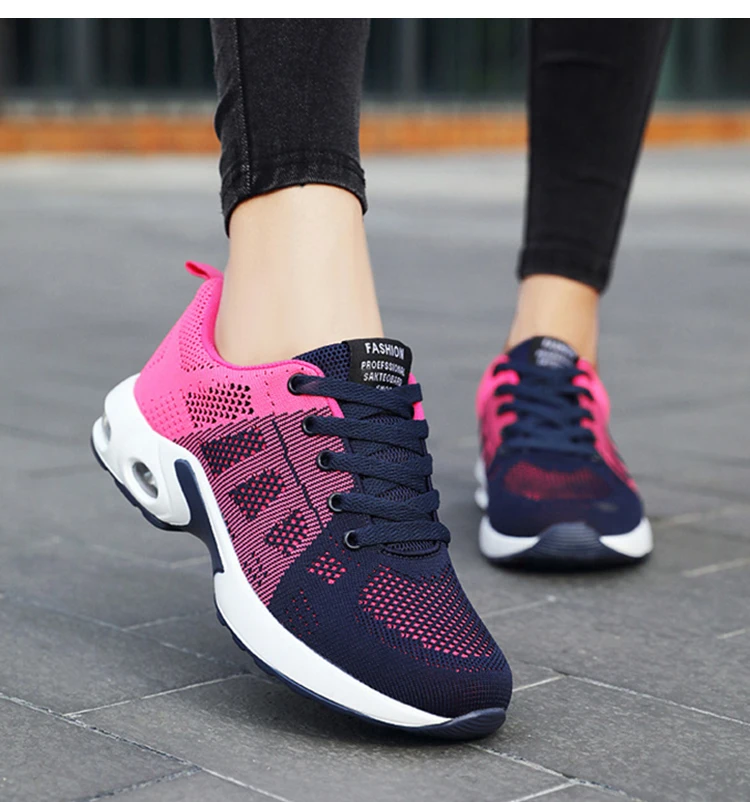 Fashion Sneakers Lace-up Shoes Women Outdoor Women's Sneakers Vulcanize Breathable Low Heels Sneakers Flat Shoes Woman Mujer