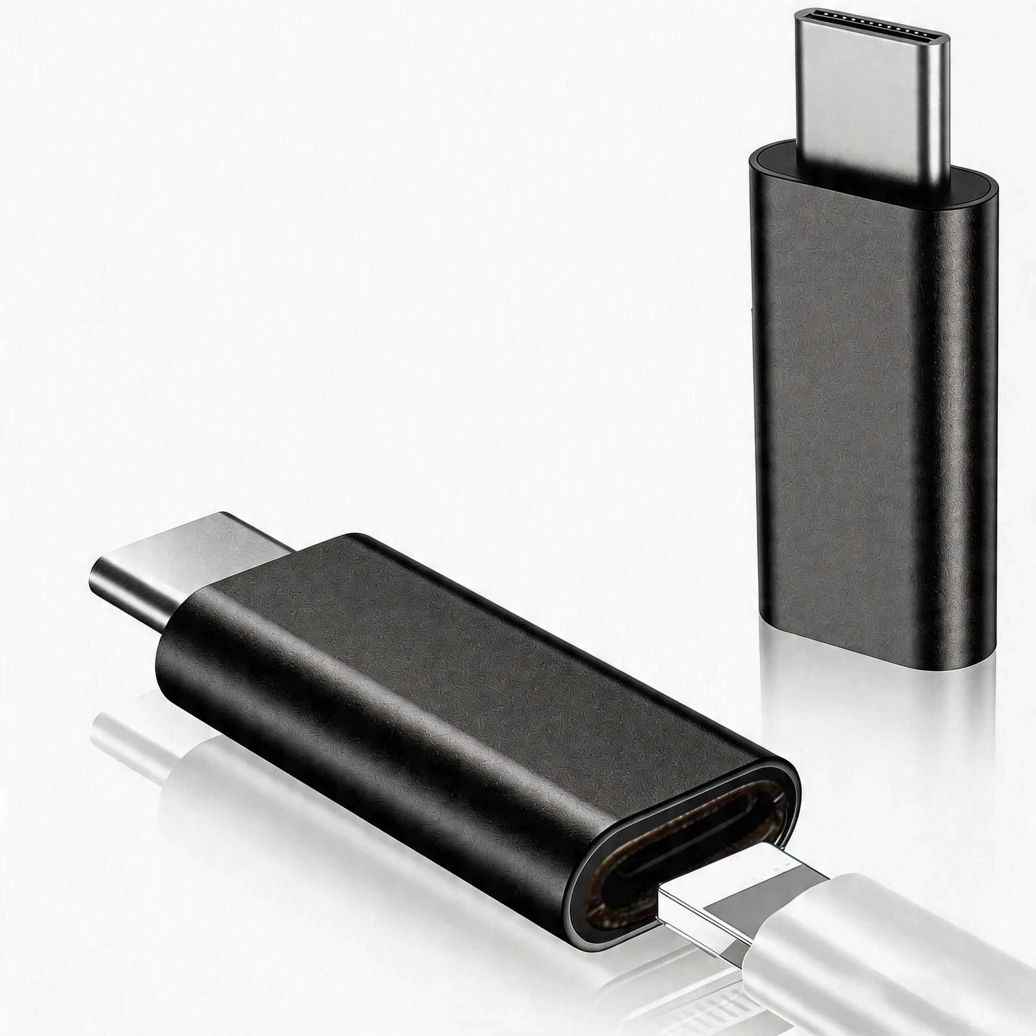 Dual-Pack Lightning to USB-C Adapter for Fast Charging and Data Sync