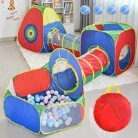 5 Pcs/lot Portable Children's Camping Tent Play House Ocean Ball Pool Pop-up Tent Kids Beach Tent Baby Crawling Tunnel Baby Tent 1