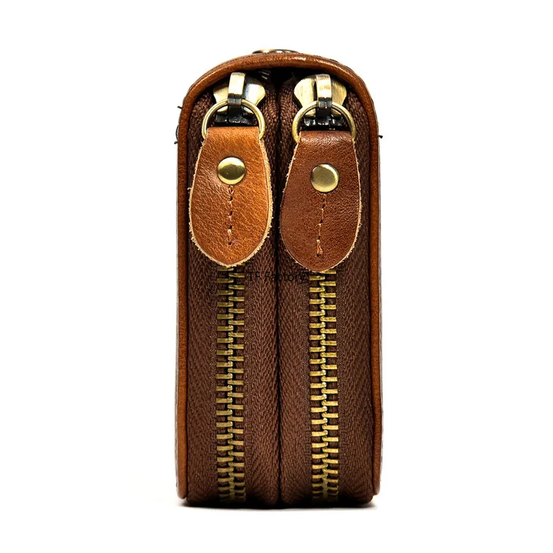 Premium Leather Long Wallet with Money Clip