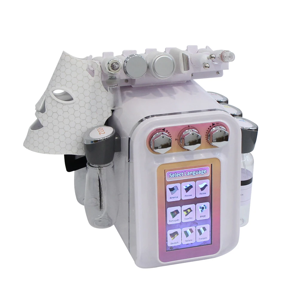 7 in 1 Hydro Dermabrasion Skin Care Beauty Machine Water Oxygen Jet Hydro Diamond Peeling Microdermabrasion Device AOKO