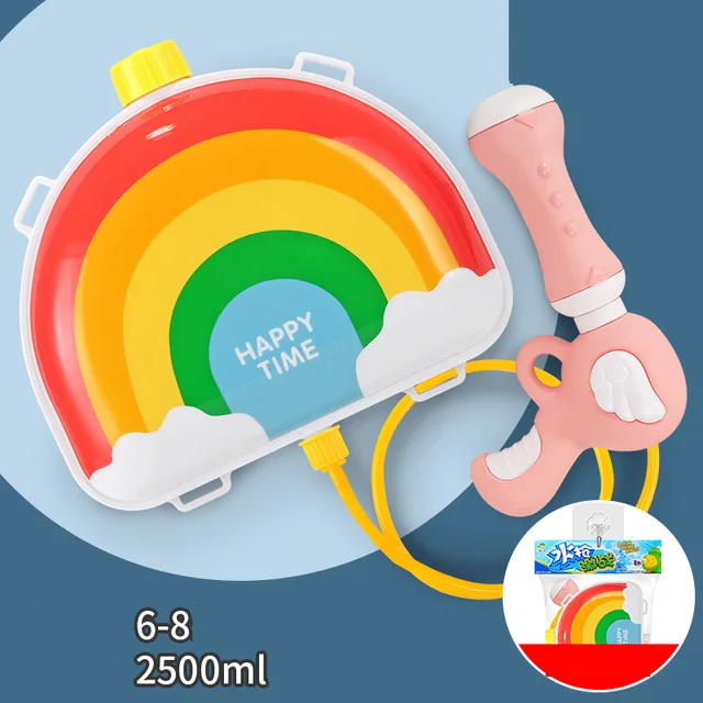 Children Animal Backpack Water Toy Pull-Out Beach Play Water Spray Dog Outdoor Beach Toys Kids Summer Drifting Water Pistol Toy 2