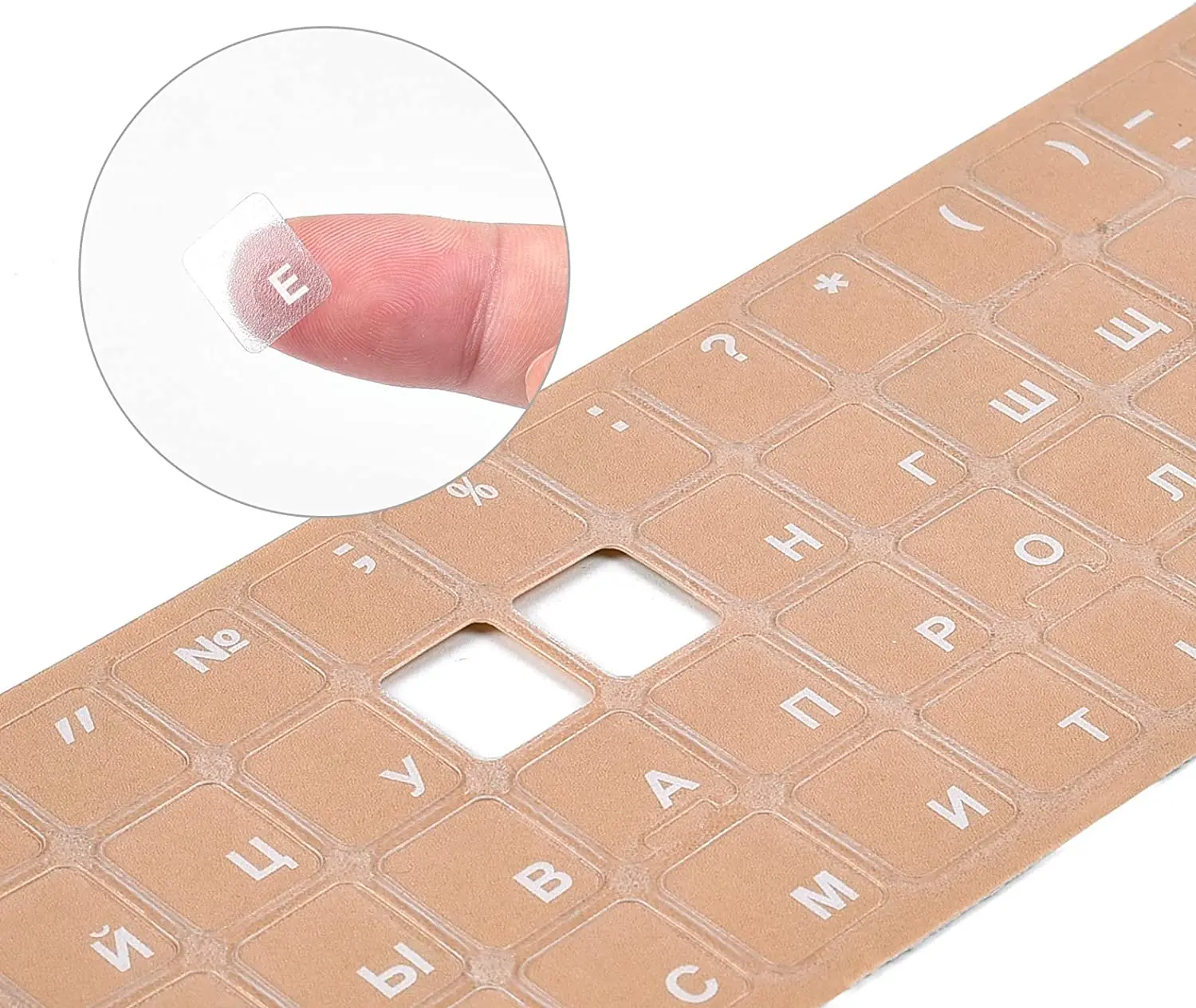 Teclado Transparente Adesivo para Substituição Alfabeto Adesivos Teclado Fosco Adesivos Russo Pcs - Imagem 2