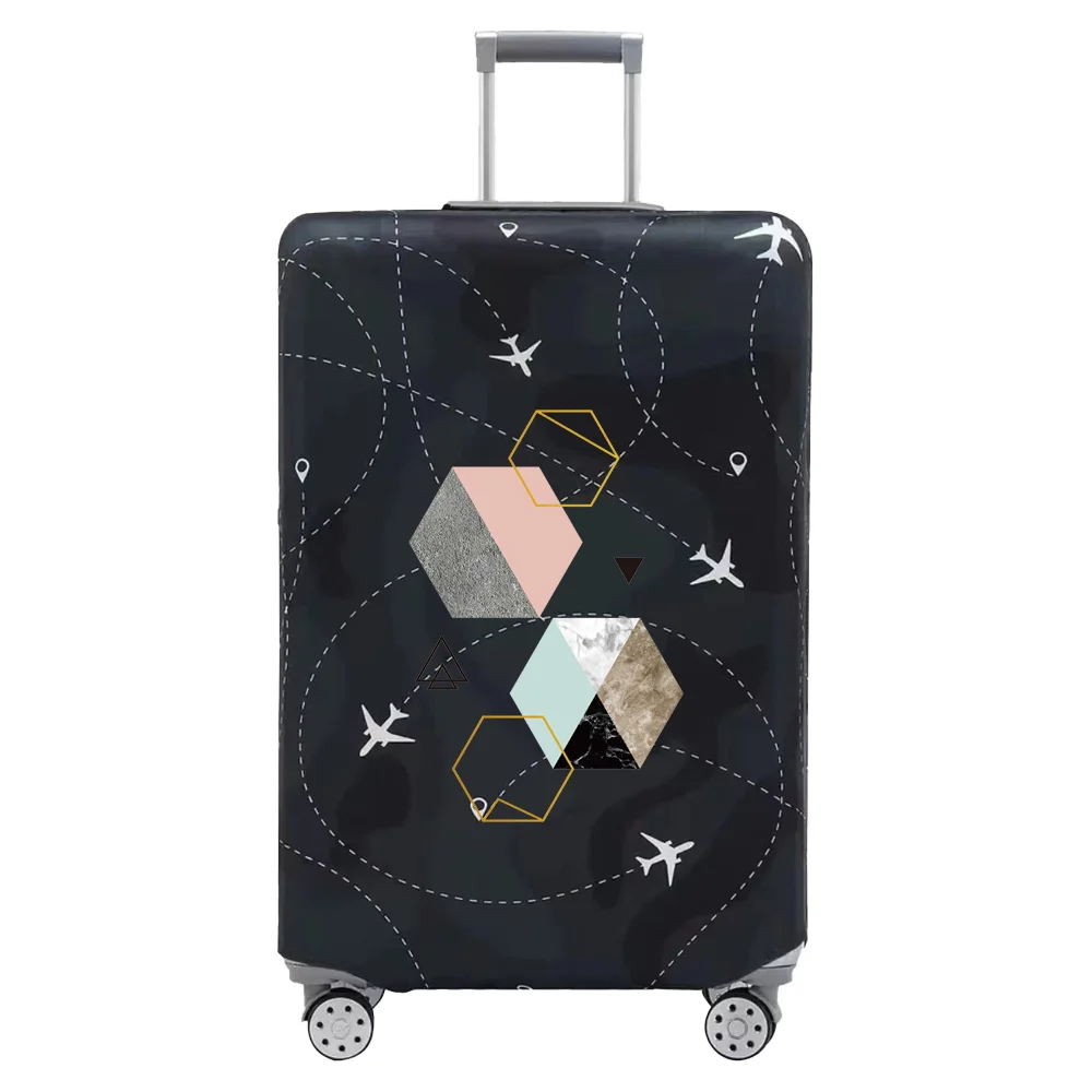 Suitcase Protective Cover Wear Resistant Elastic Fabric Shape Series Dust Cover for 18-32inch