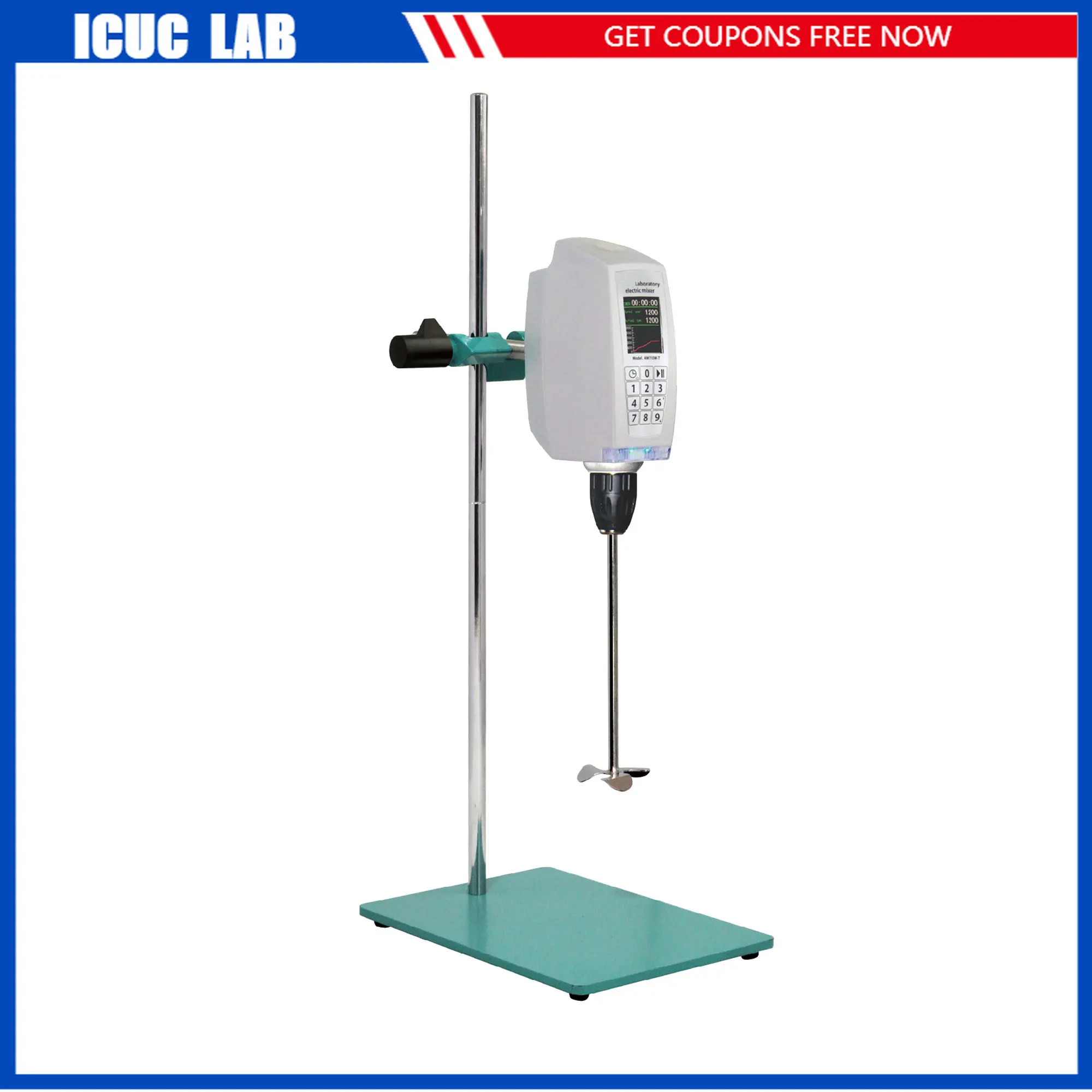 20L Miscelatore Omogeneizzatore Chimico Ad Alta Velocità Ad Alta Velocità Touch Screen Temporizzazione Agitatore Aereo Da Laboratorio Am110W-T Attrezz