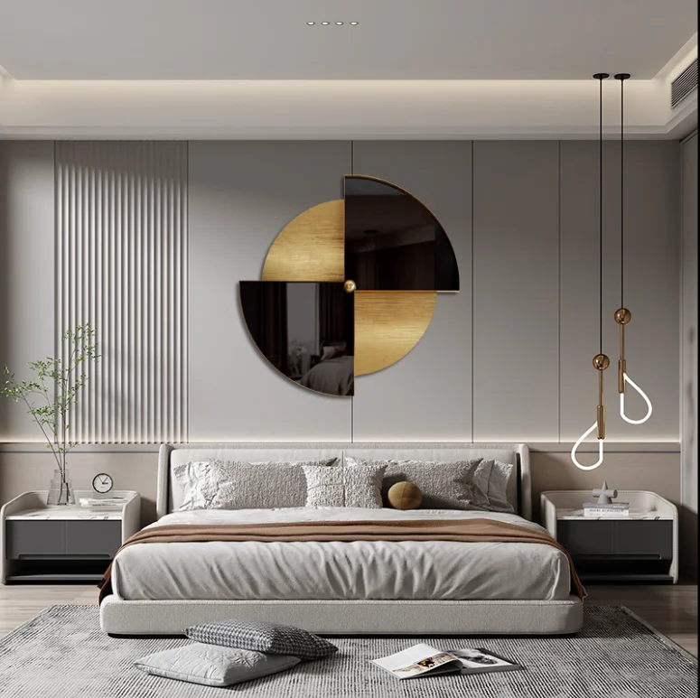 

Домашний декор, Круглый рисунок оленя, настенные часы, Металлический Настенный декор для гостиной