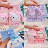 Anime Cartoon My Melody Hello Kitty Kawaii Kuromi Sanrio Golves Winter Warm Flap Open Half Finger Children's Gloves Girls Gift 3