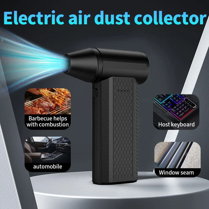 JKUOO Mini Air Blower Handheld Electric Turbo Jet Fan Brushless Motor Violent Blower Wind Speed 52m/s Industrial Duct Fan 3