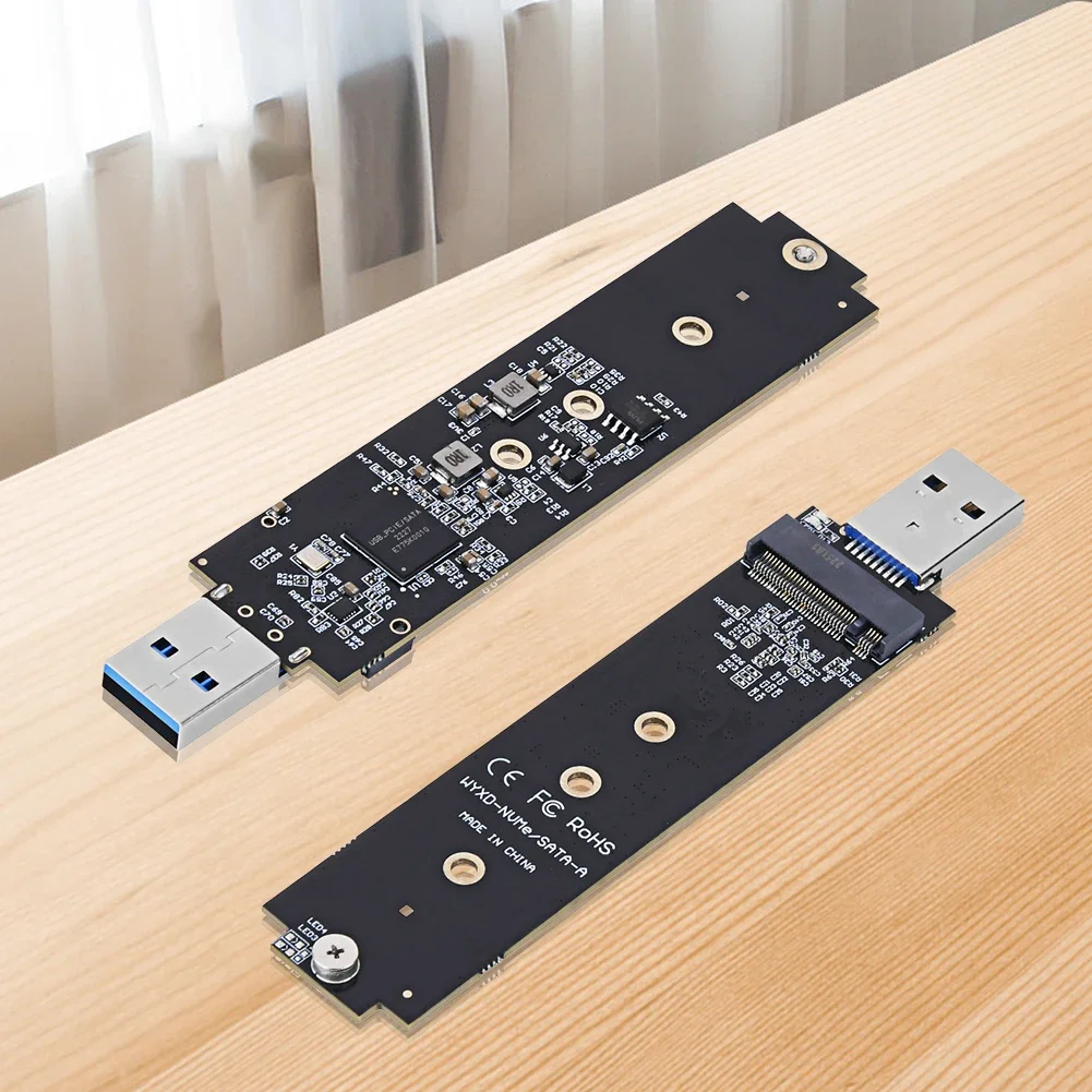 High-Speed Dual Protocol NVMe/SATA M.2 SSD USB Adapter, 10Gbps Transfer, Supports Up to 2TB