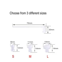Hearing Amplifier Ear Tip Hearing Amplifier Sound Tube Connector Set Silicone Ear Tip Domes Accessory for BTE Hearing Amplifier 2