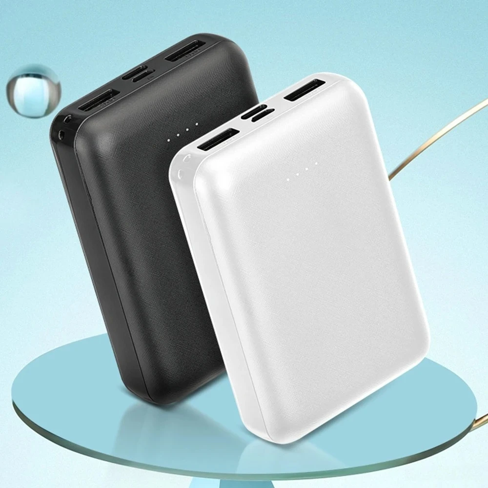 파워뱅크 10000mAh/5V3A 휴대용 충전기 모바일폰 외장 배터리 고속 충전 온열 벨트 USB