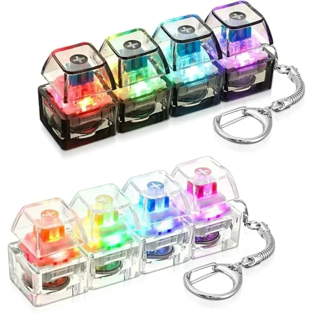 Illuminated Fidget Keychain - Anxiety Relief and Portable Desktop Accessory Gift
