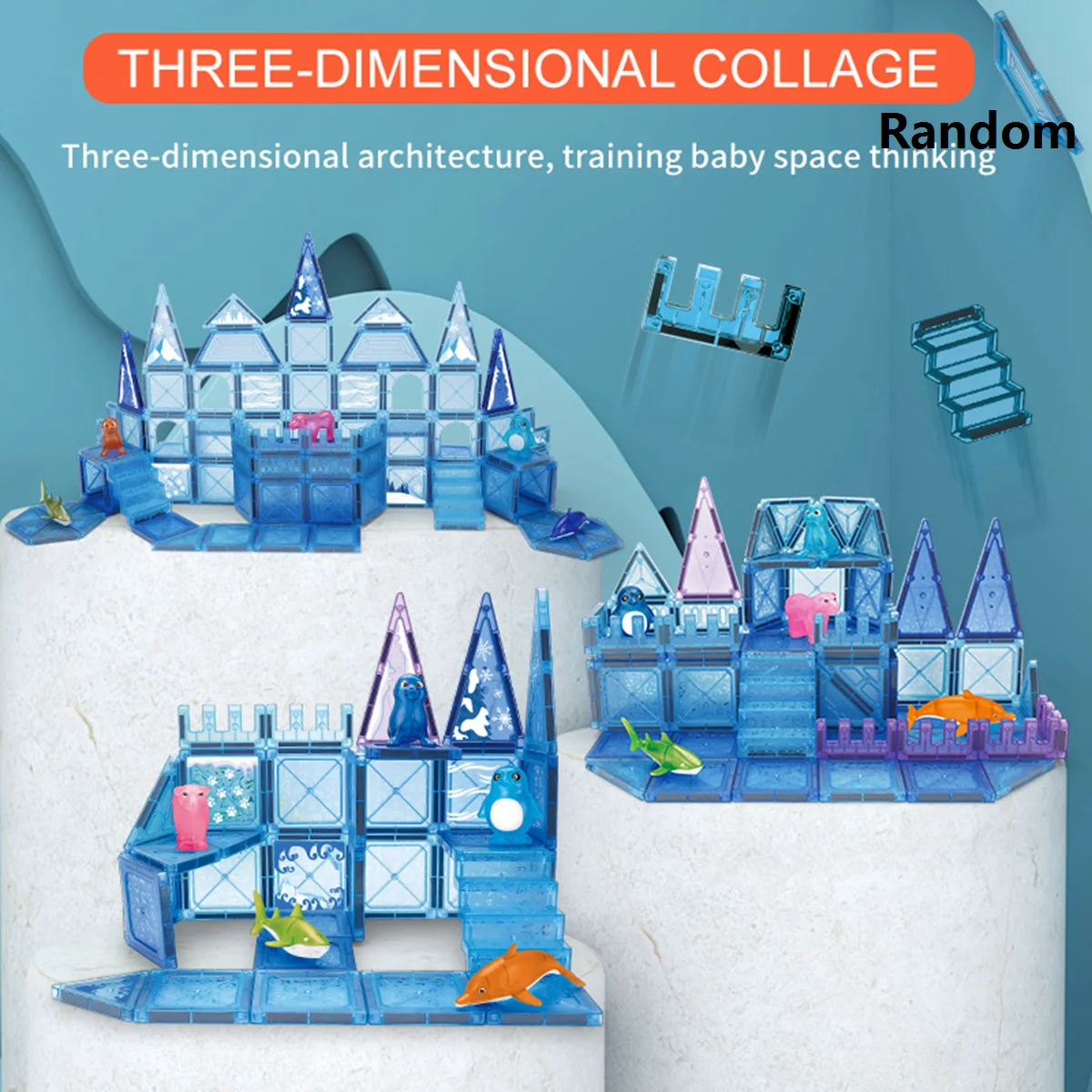 Magnetic Building Blocks Kids Toys Toddler Magnet Toys Magnetic Building Blocks Sea Animal Scene Preschool Learning Sensory