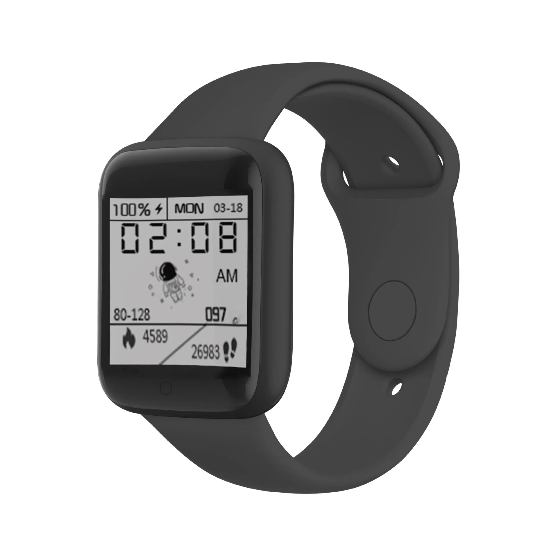 Y68 Smart Watch Men Women Kids Heart Rate Blood Pressure Monitor Call Notification Sports Tracker Smart Watches for IOS Android 