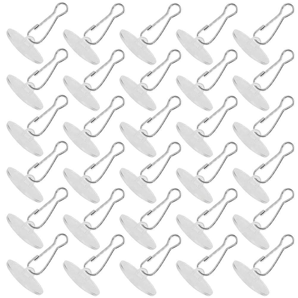 

30 Sets Ceiling Hook Adhesive Hooks Disc for Hanging Plastic Decoration Bathroom