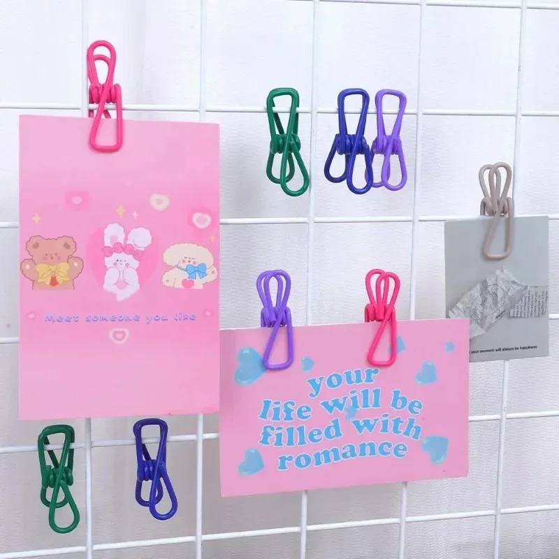 PVC 코팅 강철 와이어 다용도 클립, 다채로운 색상의 옷핀, 모자, 양말, 수건, 옷장, 주방, 사무실, 가정 정리용