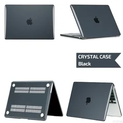 Sleek Protective Laptop Case - Premium Cover & Shell - Retina 12 A1534 (Crystal Black)
