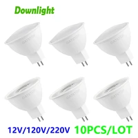 10PCS LED spotlight in-line GU5.3 Full voltage AC/DC12V/AC110V/AC220V MR16 No flicker warm white light 3W-8W suitable for study 1