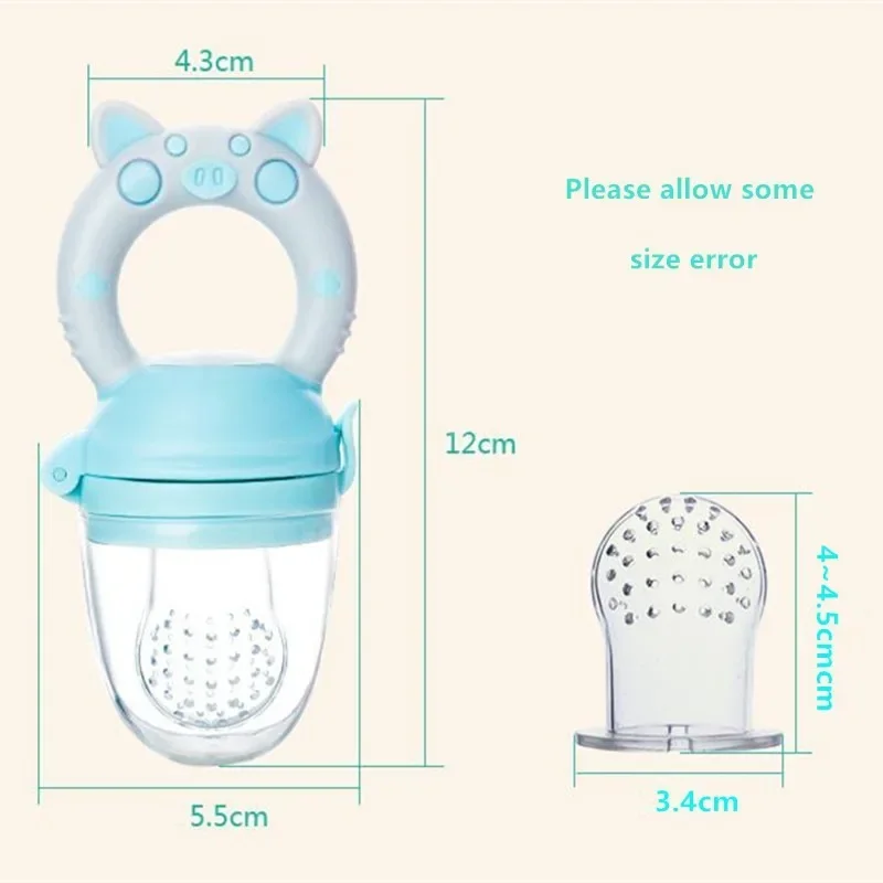 Pig Handle Pacifier Feeder For Baby 1pc