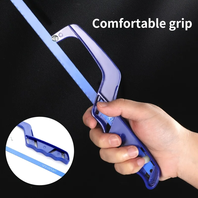 Seghetto Per Metallo Con Telaio In Acciaio Inox - Strumento Da Taglio Compatto - Foto 7