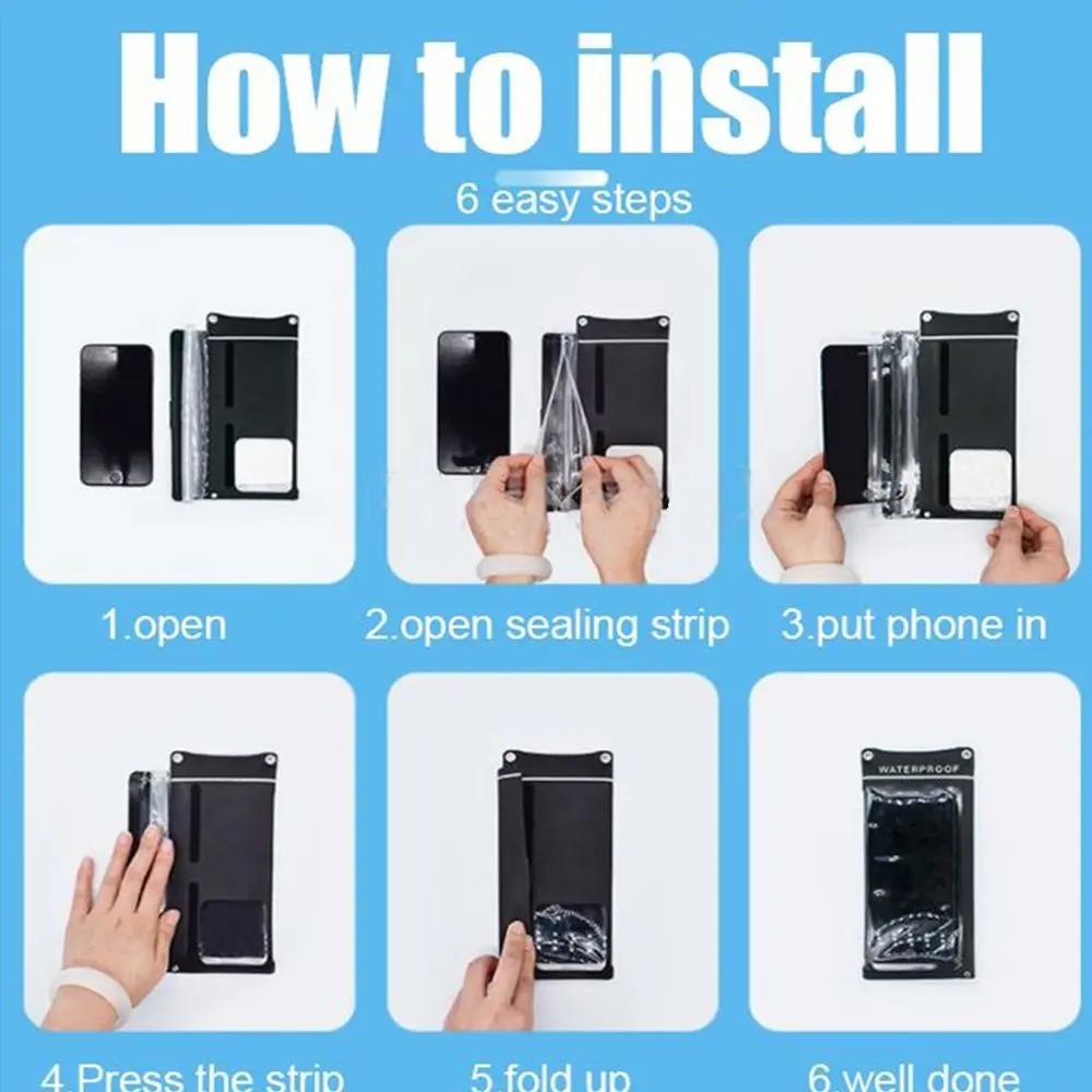 수중 드리프트 다이빙 서핑 터치스크린 휴대폰 커버 수영 가방 방수폰 케이스 폰..