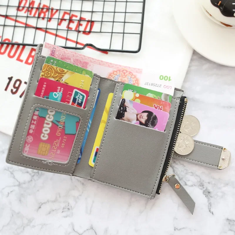 Women Wallets Small Fashion Brand Leather Purse Women Ladies Card Bag For Women 2023 Clutch Women Female Purse Money Clip Wallet