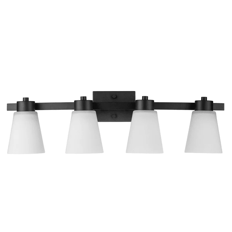 

Four Light Vanity in Matte Black