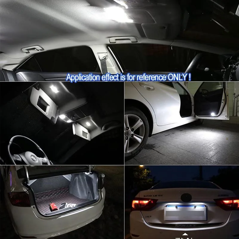 11Pcs Canbus For Nissan 370Z 2009-2020 LED Interior Light Kit Map Trunk Vanity Mirror LightLicense Plate Lamp