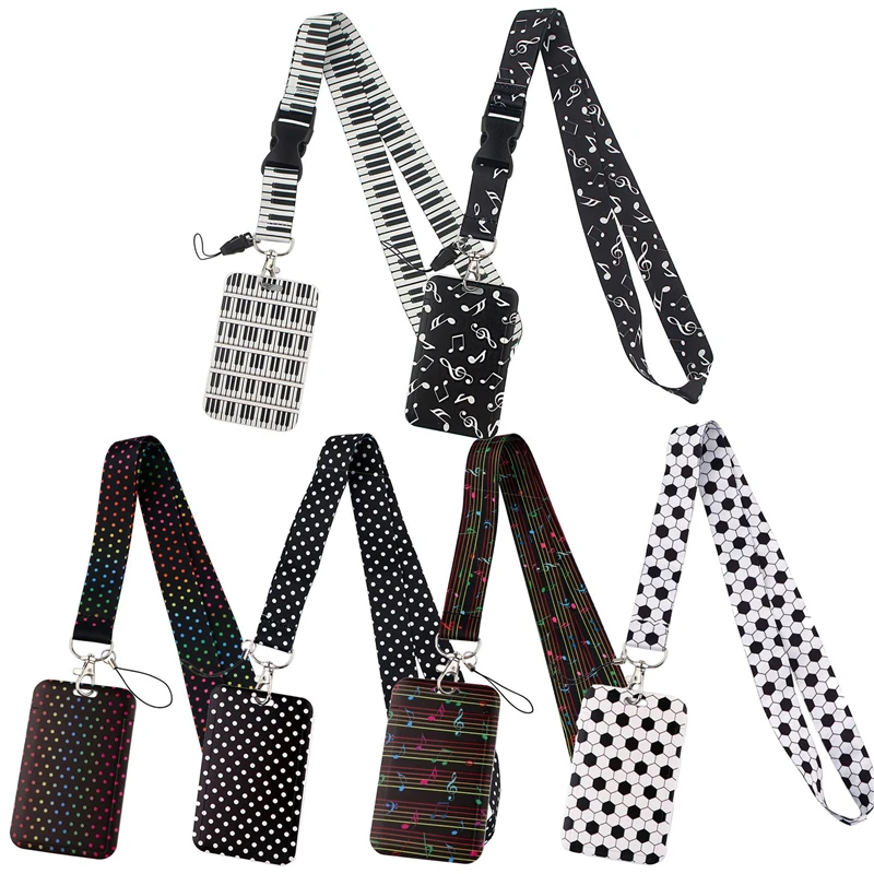 

Piano Notes Lanyard Neck Strap Art Anime Fashion Lanyards Bus ID Name Work Card Holder Accessories Decorations Kids Gifts