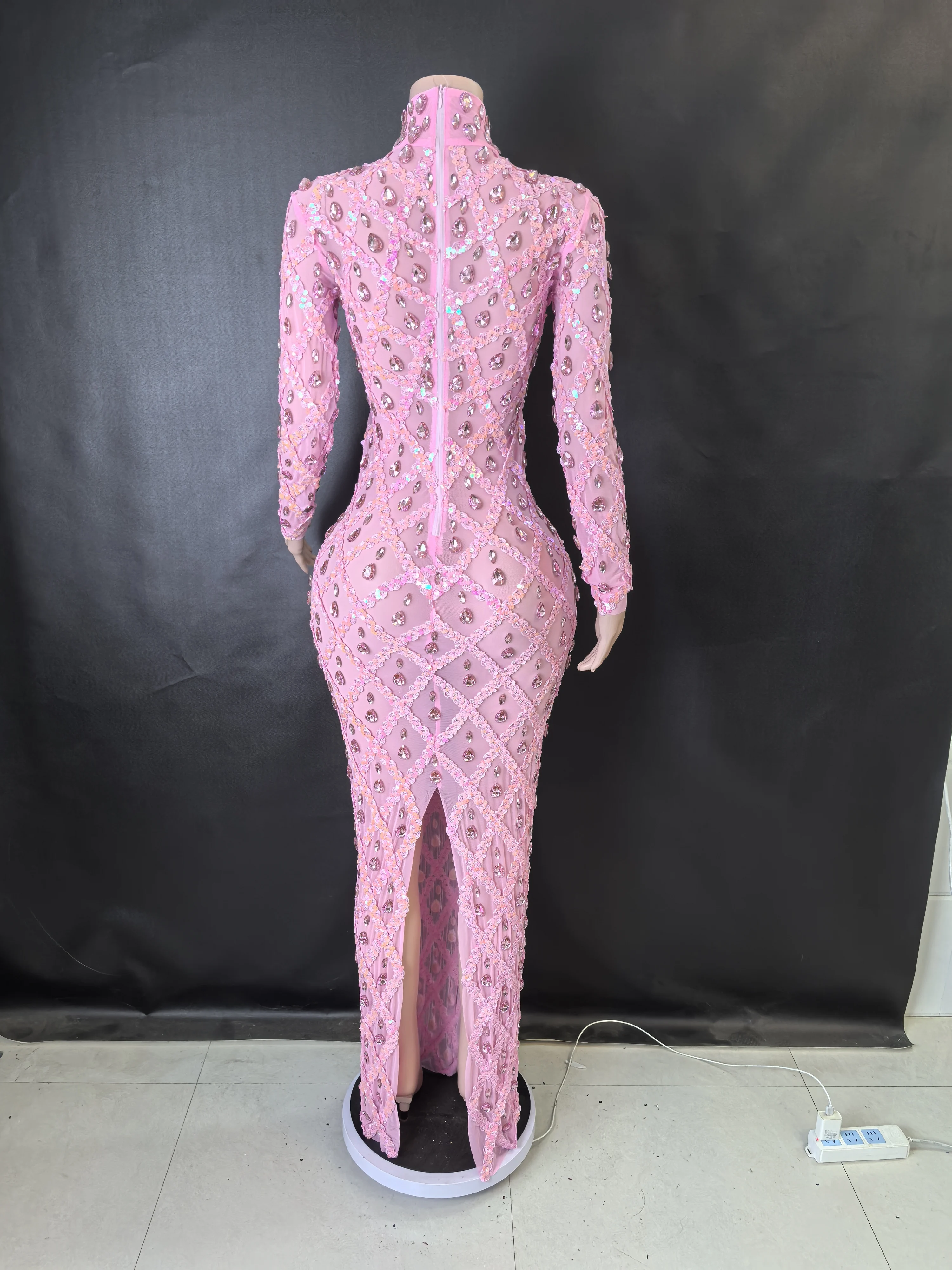 المرأة مثير المرحلة الساطع حجر الراين الترتر فستان...