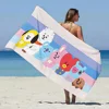 Beach Towel Microfiber Sand Free Quick Dry Soft Sandproof Pool Towels Gift for Cartoon B-B-BT21 Women Travel Shower 3