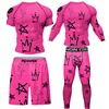 Boxing Compression MMA T-Shirts Shorts for Men Gym Workout Sportswer Undershirts Sets Rash Guard Athletic Rahsguard T-Shirt Tops 1